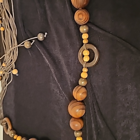 Boho Wooden Bead Belt - Picture 2 of 3